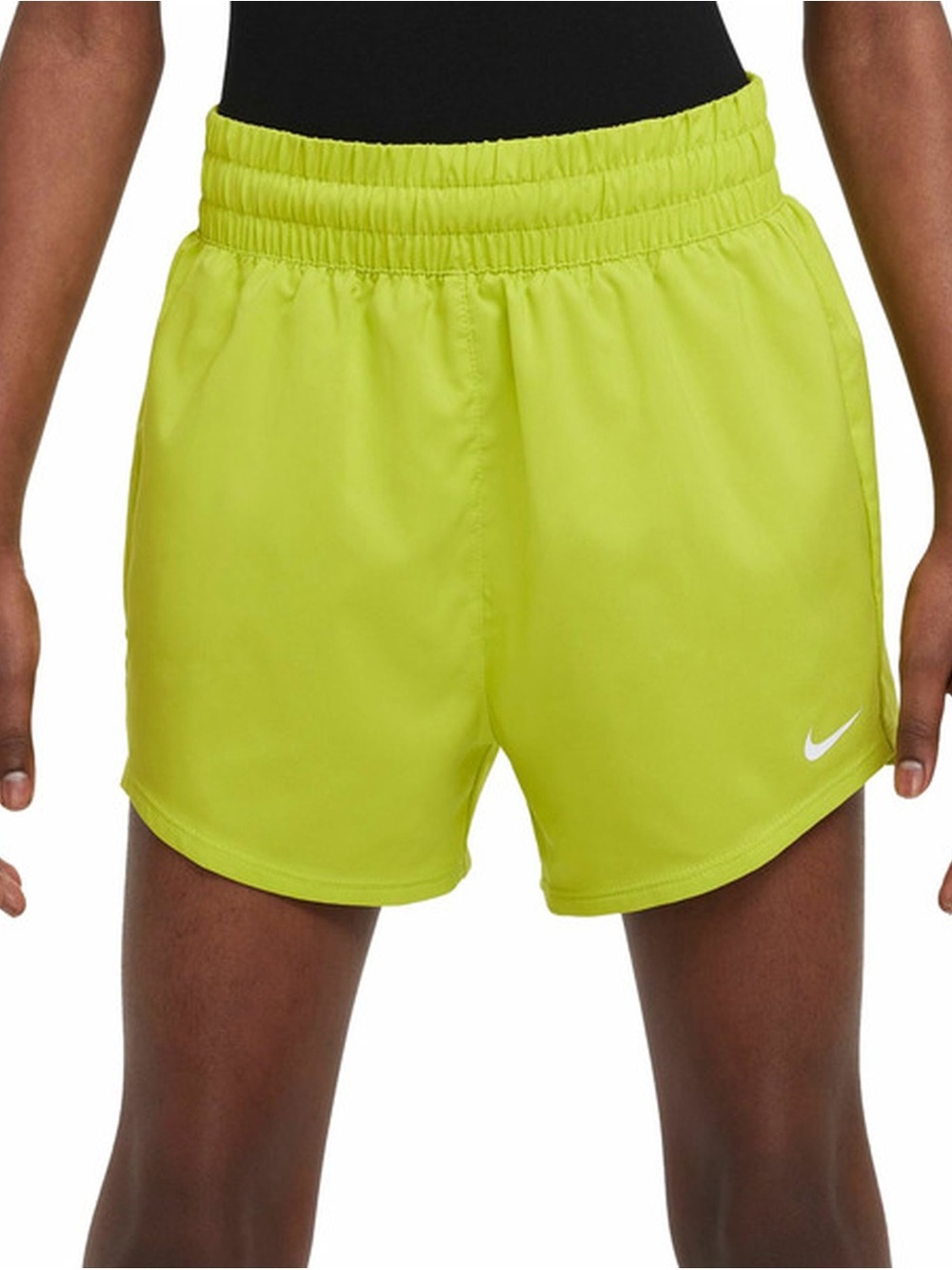 Nike One Lime Green Girls Shorts Size L
